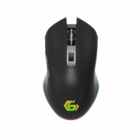 GEMBIRD 6-BUTTON RECHARGEABLE WIRELESS RGB GAMING MOUSE 'FIREBOLT' BLACK
