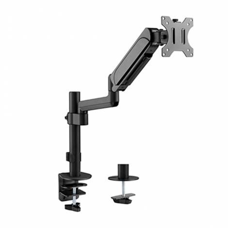 GEMBIRD ADJUSTABLE DESK DISPLAY MOUNTING ARM, 17”-32” UP TO 9 KG BLACK