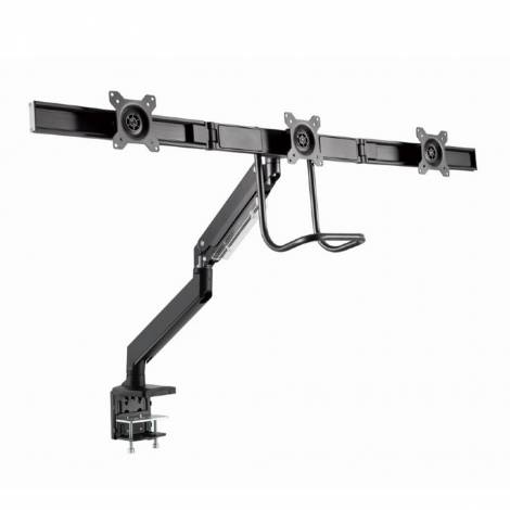 GEMBIRD DESK MOUNTED ADJUSTABLE MONITOR ARM FOR 3 MONITORS BLACK