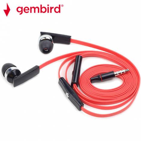 GEMBIRD EARPHONES WITH MICROPHONE AND VOLUME CONTROL 