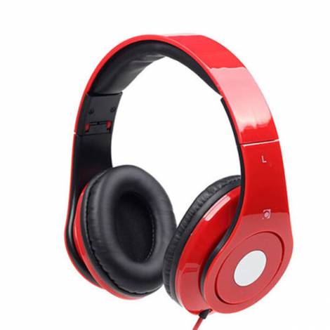 GEMBIRD FOLDING STEREO HEADPHONES WITH MIC DETROIT RED REFURBISHED
