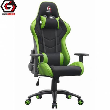 GEMBIRD GAMING CHAIR LEATHER BLACK/GREEN   GC-01-G
