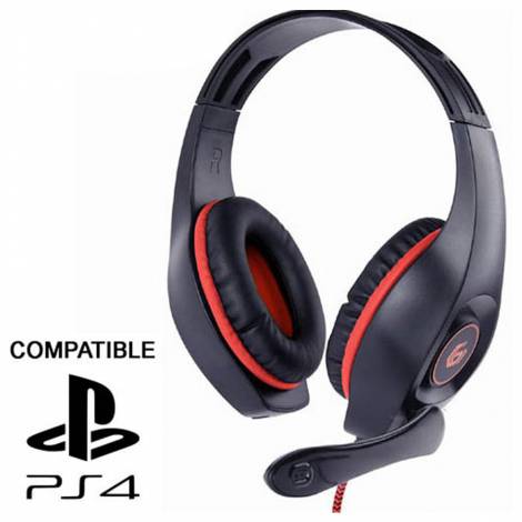 GEMBIRD GAMING HEADSET WITH VOLUME CONTROL PC/PS4 RED-BLACK REFURBISHED