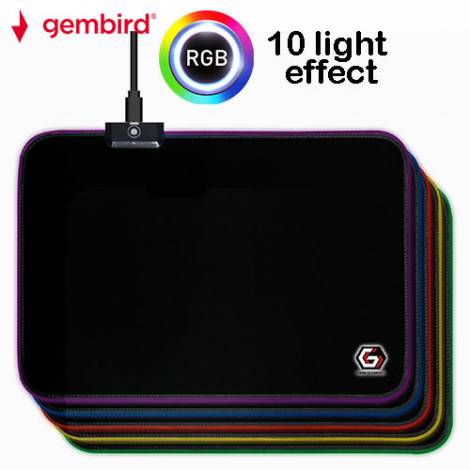GEMBIRD GAMING MOUSE PAD WITH LED LIGHT FX LARGE 250 x 350