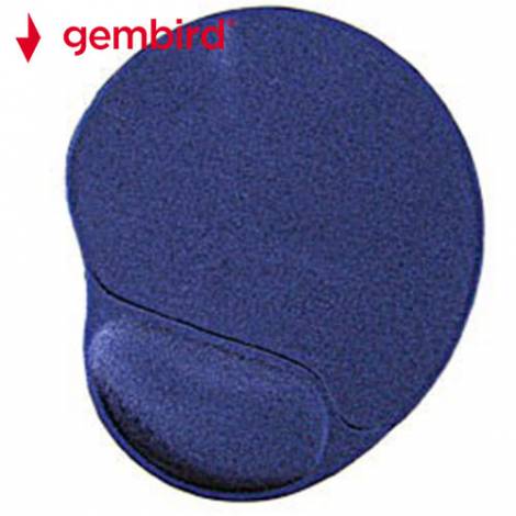 GEMBIRD GEL MOUSE PAD WITH WRIST REST BLUE