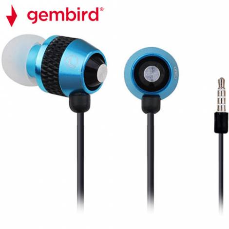 GEMBIRD METAL EARPHONES WITH MICROPHONE