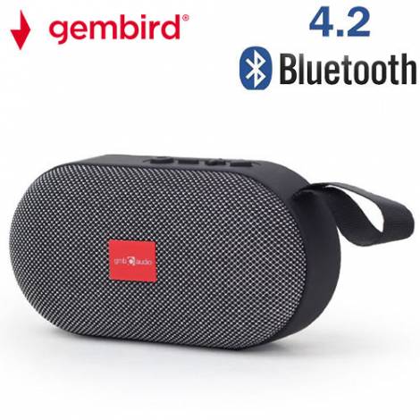 GEMBIRD PROTABLE BLUETOOTH SPEAKER GREY