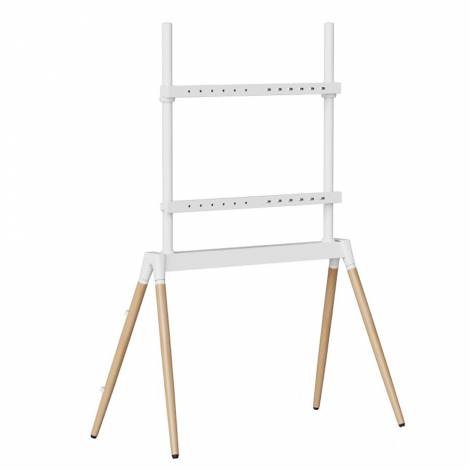 GEMBIRD TV FLOOR STAND 55'-86' WHITE/WOOD MAX VESA 600x400