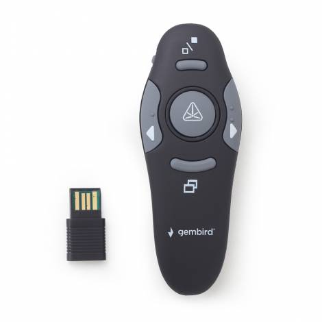 GEMBIRD WIRELESS PRESENTER WITH LASER POINTER BLACK