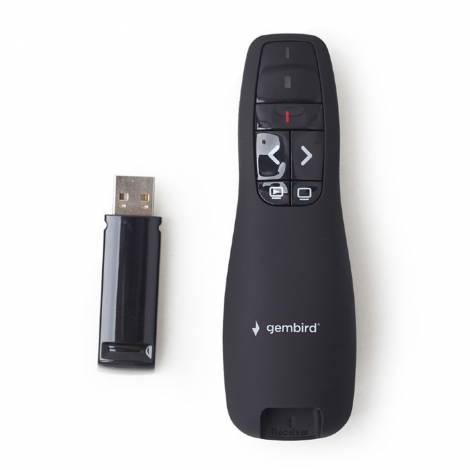 GEMBIRD WIRELESS PRESENTER WITH LASER POINTER BLACK