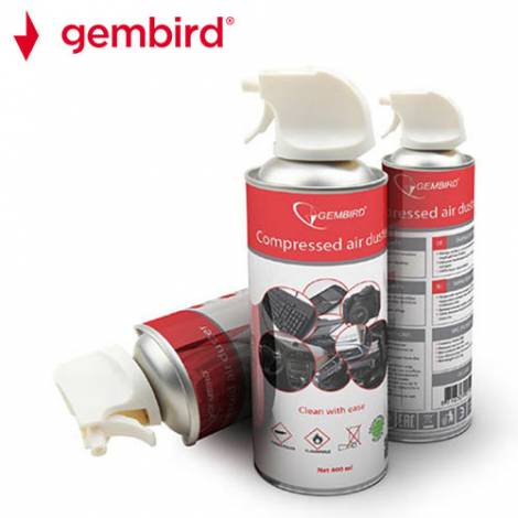 GEMBIRD COMPRESSED AIR DUSTER FLAMMABLE 400ML