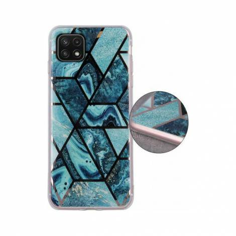 Geometric Marmur Case for Samsung Galaxy A22 5G dark blue