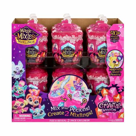 Giochi Preziosi Magic Mixies: Mixlings - The Crystal Woods Fizz & Reveal 2 Pack Gauldron S3 (MG008000) φιγούρα έκπληξη