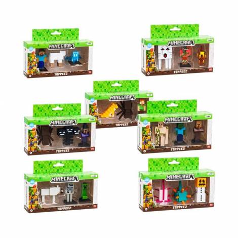 Giochi Preziosi: Minecraft - Toppeez Figure 3 Pack (Random) (MNC10000)