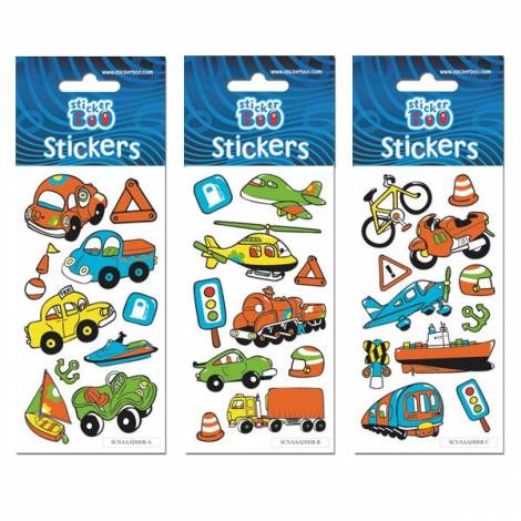 Glitter Stickers 7X18 CARS Συσκ. 6τμχ