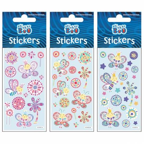 Glitter Stickers 7Χ18 ΜΕΛΙΣΣΟΥΛΕΣ Συσκ. 6τμχ
