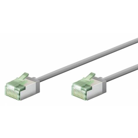 GOOBAY καλώδιο δικτύου 74349, CAT 8.1 U/FTP, slim, copper, 40Gbps, 5m, γκρι