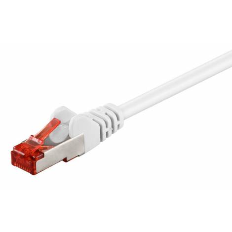GOOBAY καλώδιο δικτύου 93501, CAT 6 S/FTP, copper, 250MHz, 0.5m, λευκό