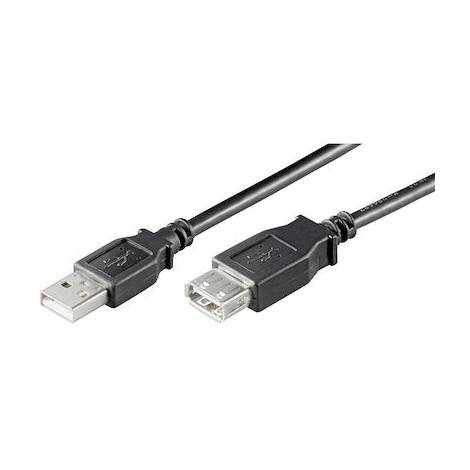 GOOBAY καλώδιο USB 2.0 σε USB (F) 68903, copper, 1.8m, μαύρο