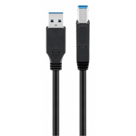 GOOBAY καλώδιο USB 3.0 SuperSpeed σε USB Type B 96119, 5m, μαύρο