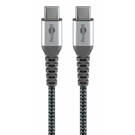 GOOBAY καλώδιο USB-C 49301, 60W, 480Mbps, 0.50m, μαύρο
