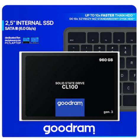GOODRAM SSD CL100 GEN3 960GB SATA III 2,5'