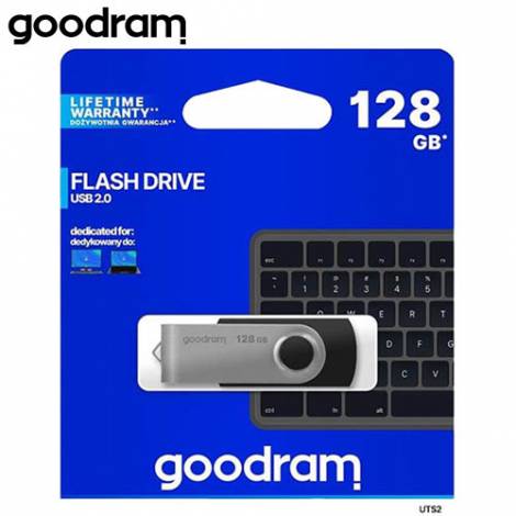 GOODRAM USB 2,0 FLASH DRIVE UTS2 128GB BLACK