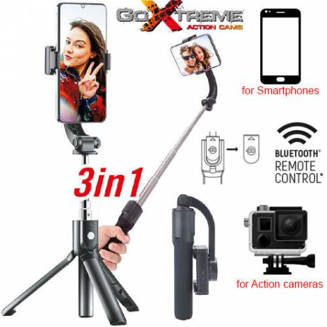 GOXTREME1-AXIS SELFIE GIMBAL GS1 WITH BT REMOTE CONTROL