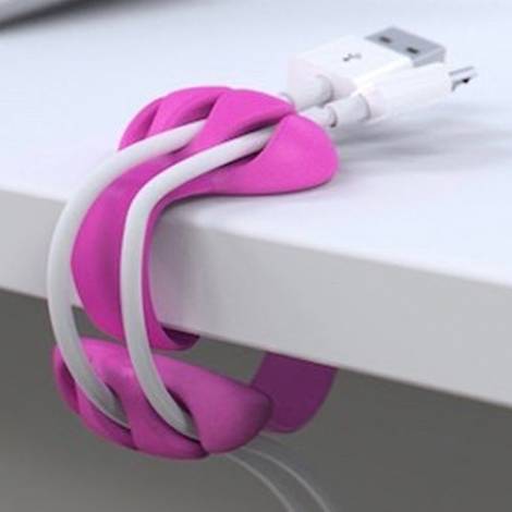 GRAB N GO Silicone Cable Holder Pink (GNG-159)