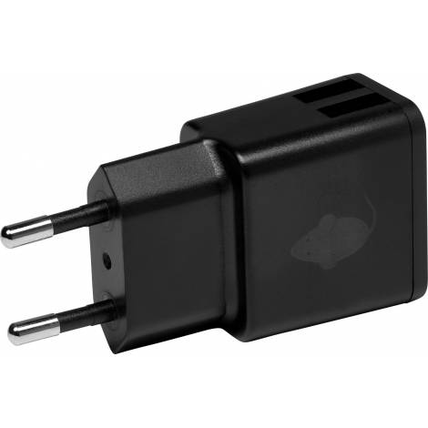 Green Mouse 2x USB Wall Adapter Μαύρο (46956583)
