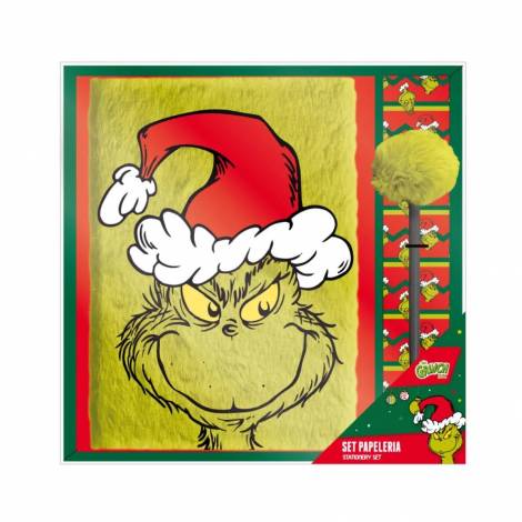 GRINCH - Premium Pack A5 Plush Notebook + Pen