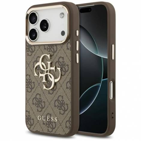 Guess 4G Big Classic Logo Case for iPhone 18 Pro Max / 17 Pro Max – Brown / Gold – Θήκη Προστασίας για iPhone 18 Pro Max / 17 Pro Max σε Καφέ / Χρυσό Χρώμα