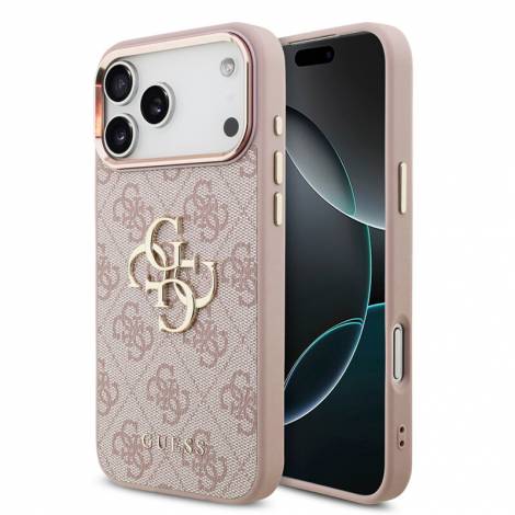Guess 4G Big Classic Logo Case for iPhone 18 Pro Max / 17 Pro Max – Pink / Gold – Θήκη Προστασίας για iPhone 18 Pro Max / 17 Pro Max σε Ροζ / Χρυσό Χρώμα