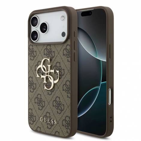 Guess 4G Big Logo Case for iPhone 18 Pro Max / 17 Pro Max – Brown – Θήκη Προστασίας για iPhone 18 Pro Max / 17 Pro Max σε Καφέ Χρώμα