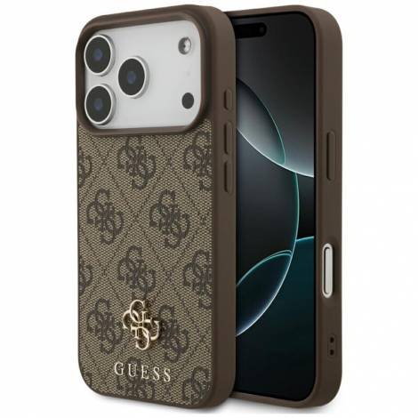 Guess 4G Small Classic Logo MagSafe Case for iPhone 18 Pro / 17 Pro – Brown – Θήκη Προστασίας για iPhone 18 Pro / 17 Pro σε Καφέ Χρώμα