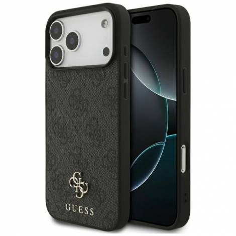 Guess 4G Small Classic Logo MagSafe Case for iPhone 18 Pro Max / 17 Pro Max – Black – Θήκη Προστασίας για iPhone 18 Pro Max / 17 Pro Max σε Μαύρο Χρώμα
