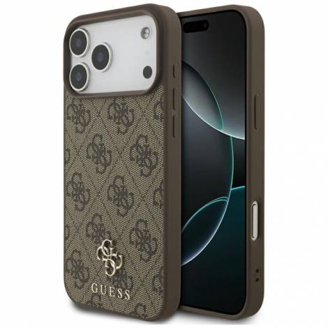 Guess 4G Small Classic Logo MagSafe Case for iPhone 18 Pro Max / 17 Pro Max – Brown – Θήκη Προστασίας για iPhone 18 Pro Max / 17 Pro Max σε Καφέ Χρώμα