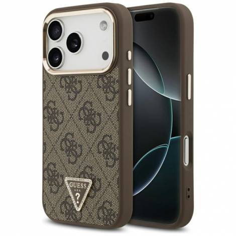 Guess 4G Triangle Logo MagSafe Case for iPhone 18 Pro Max / 17 Pro Max – Brown – Θήκη Προστασίας για iPhone 18 Pro Max / 17 Pro Max σε Καφέ Χρώμα