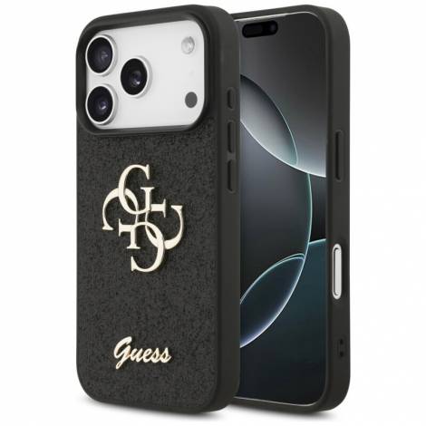 Guess Fixed Glitter Big 4G Case for iPhone 18 Pro Max / 17 Pro Max – Black – Θήκη Προστασίας για iPhone 18 Pro Max / 17 Pro Max σε Μαύρο Χρώμα