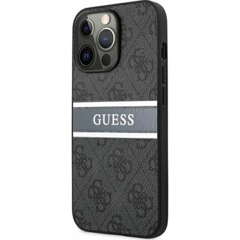 Guess Hardcase 4G Stripe Back Cover Πλαστικό Γκρι (iPhone 13 Pro)