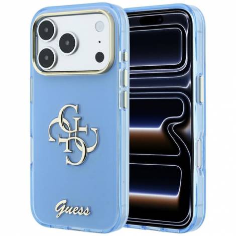 Guess IML 4G Script Metal Case for iPhone 18 Pro / 17 Pro – Light Blue – Θήκη Προστασίας για iPhone 18 Pro / 17 Pro σε Ανοιχτό Μπλε Χρώμα