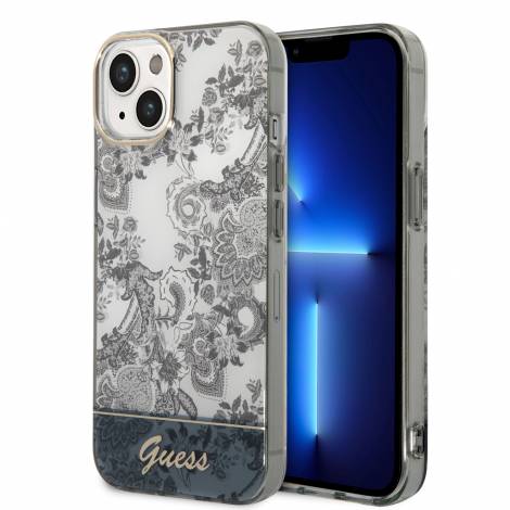 Guess “Porcelain Collection” Hard Case Θήκη προστασίας από σκληρό πλαστικό – iPhone 14 Plus (Γκρι – GUHCP14MHGPLHG)