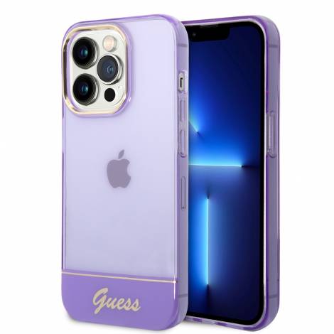 Guess Translucent Hard Case Θήκη προστασίας με διάφανο σχεδιασμό – iPhone 14 Pro Max (purple)