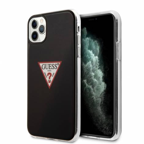 Guess “Triangle Logo Collection” Θήκη προστασίας από σιλικόνη – iPhone 11 Pro (Clear / Silver)