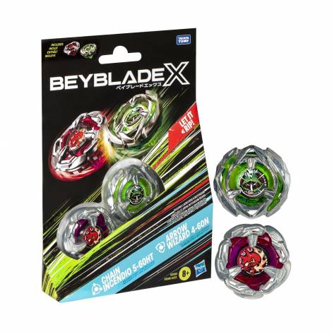 Hasbro Bey Blade X:  Dual Pack -  Chain Incendio Arrow Wizard (G0196)