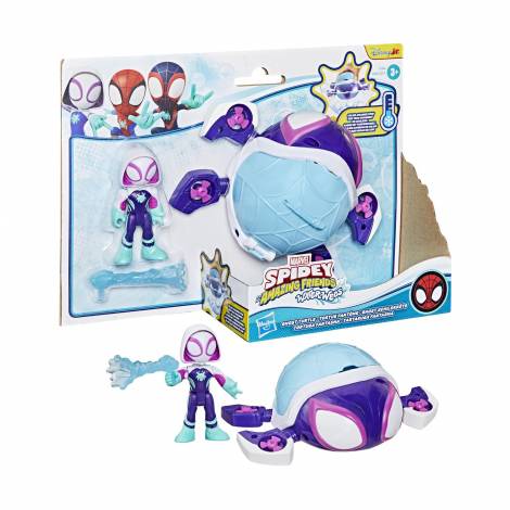 Hasbro Disney Jr. Marvel: Spidey And His Amazing Friends Waterwebs -  Ghost Turtle Figure & Vehicle  (G1466)