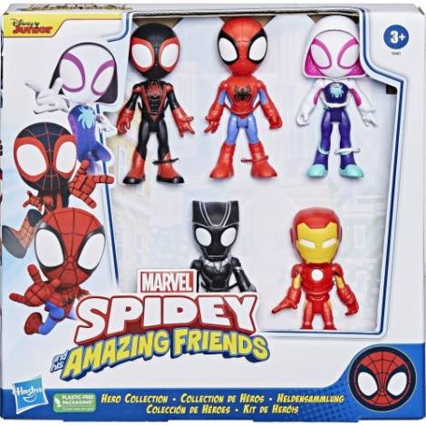 Hasbro Disney Junior Marvel: Spidey and his Amazing Friends - Hero Collection Pack Figures (F8401)