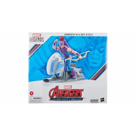 Hasbro Fans Marvel Avengers: Legends Series (60th Anniversary) - Beyond Earths Mightiest - Hawkeye with Sky-Cycle Action Figure  Vehicle (Excl.) (F7063)