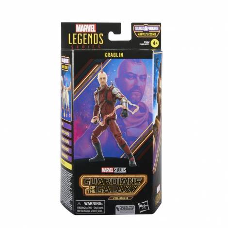Hasbro Fans Marvel Legends Series: Guardians of the Galaxy - Kraglin Action Figure (Build-A-Figure) (15cm) (F7406)