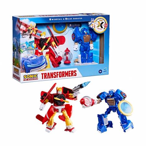 Hasbro Fans Transformers x Sonic - Wingtail & Blue Booster 2-Pack Action Figures (13cm) (G0713)